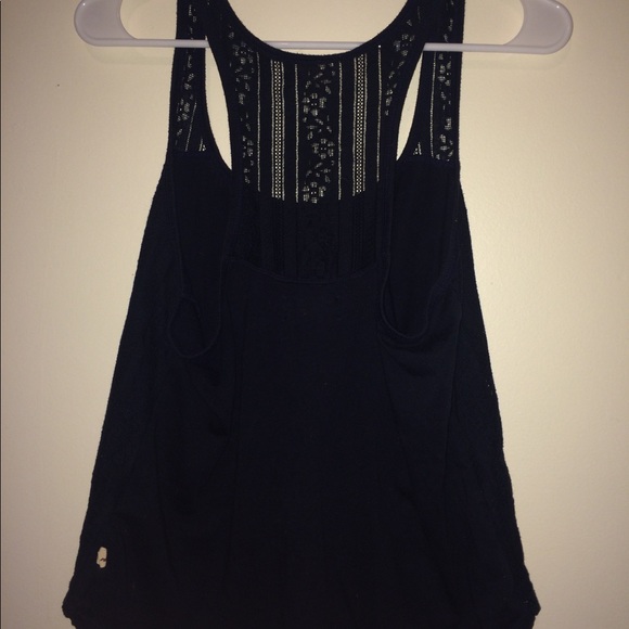Hollister lace racerback top (navy blue) - Picture 3 of 4